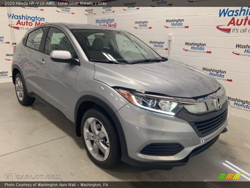 Lunar Silver Metallic / Gray 2020 Honda HR-V LX AWD