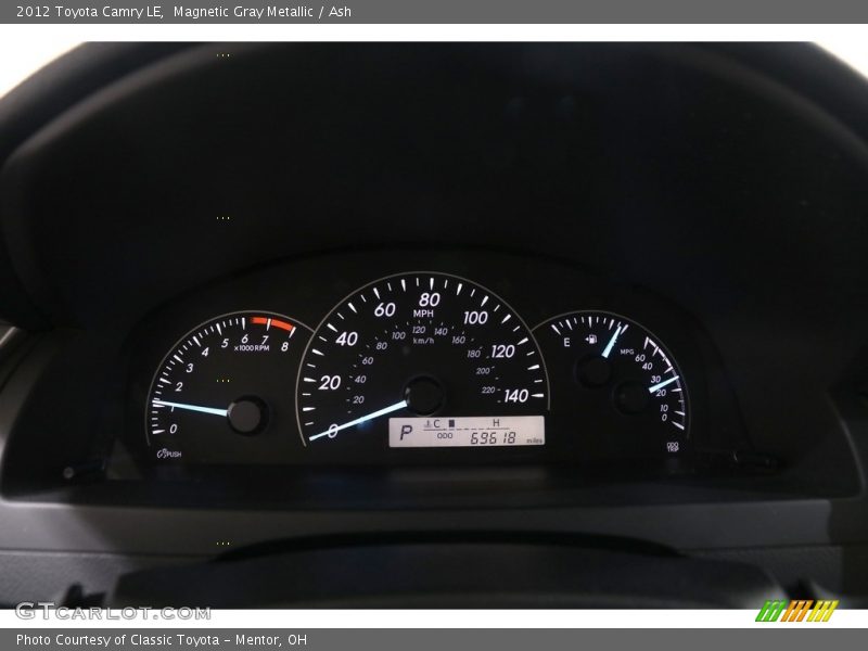 Magnetic Gray Metallic / Ash 2012 Toyota Camry LE