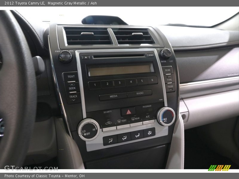 Magnetic Gray Metallic / Ash 2012 Toyota Camry LE