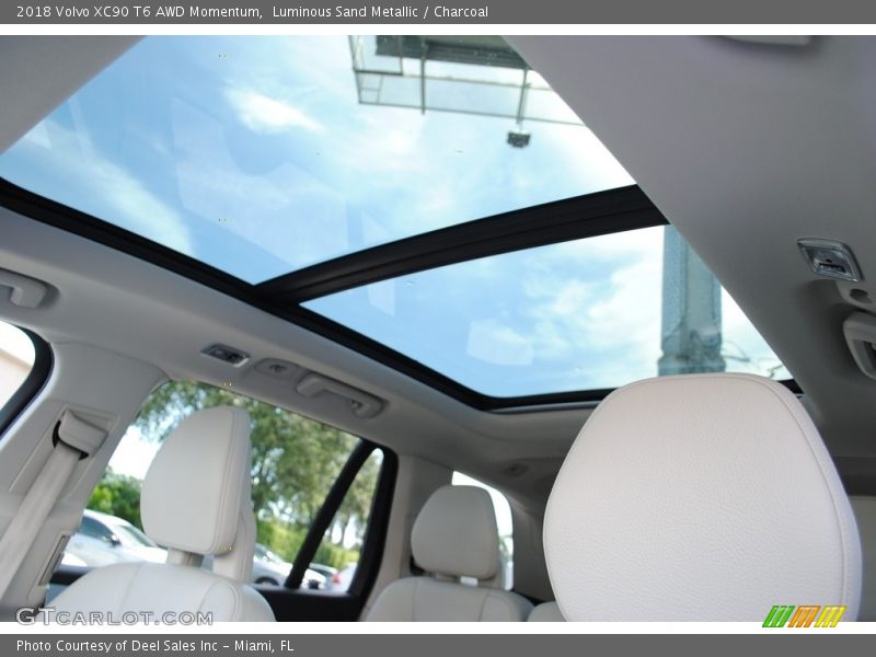 Luminous Sand Metallic / Charcoal 2018 Volvo XC90 T6 AWD Momentum