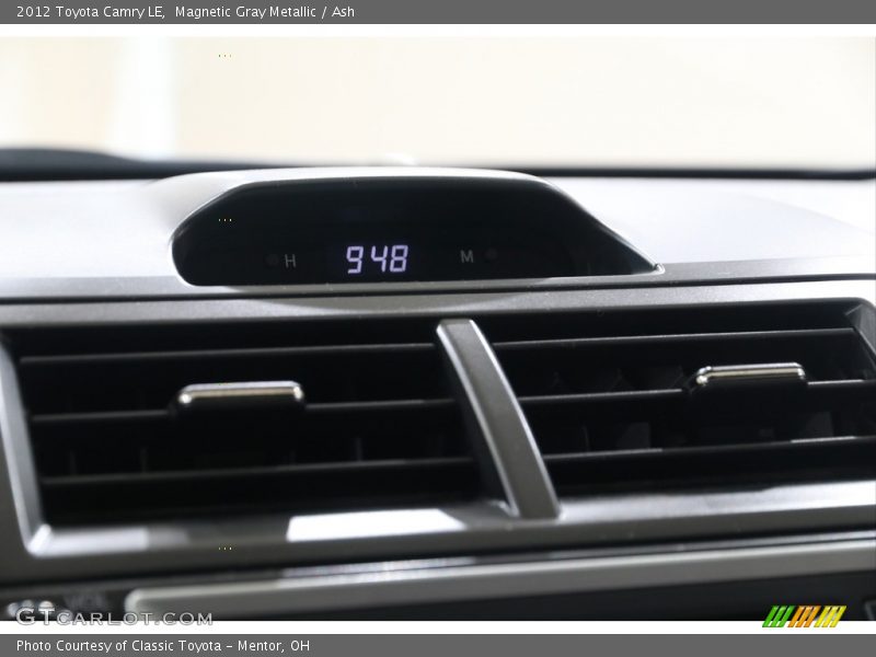 Magnetic Gray Metallic / Ash 2012 Toyota Camry LE