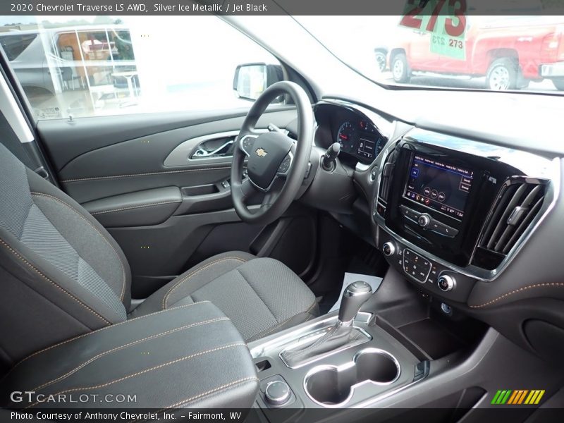 Silver Ice Metallic / Jet Black 2020 Chevrolet Traverse LS AWD