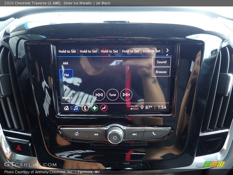 Silver Ice Metallic / Jet Black 2020 Chevrolet Traverse LS AWD