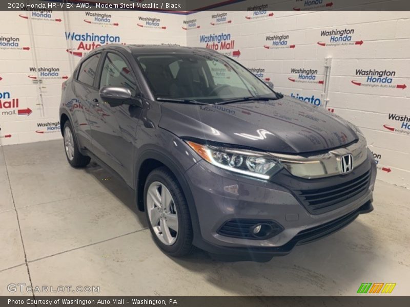 Modern Steel Metallic / Black 2020 Honda HR-V EX AWD