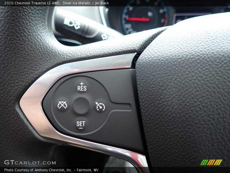 Silver Ice Metallic / Jet Black 2020 Chevrolet Traverse LS AWD