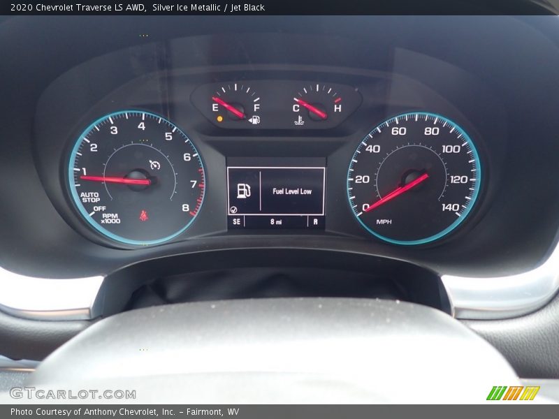 Silver Ice Metallic / Jet Black 2020 Chevrolet Traverse LS AWD