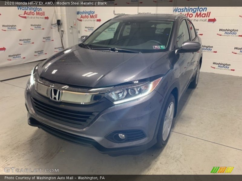 Modern Steel Metallic / Black 2020 Honda HR-V EX AWD