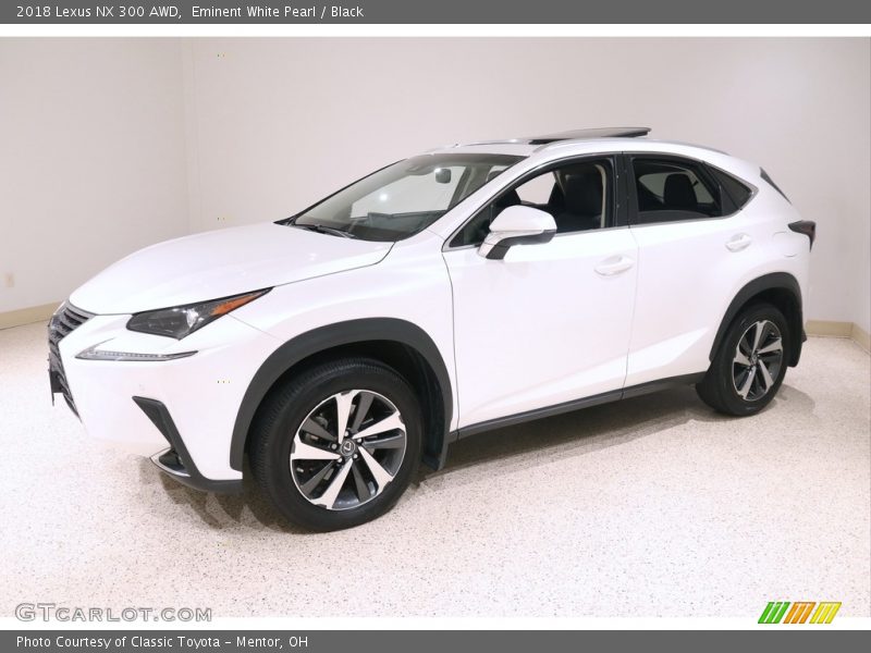 Eminent White Pearl / Black 2018 Lexus NX 300 AWD