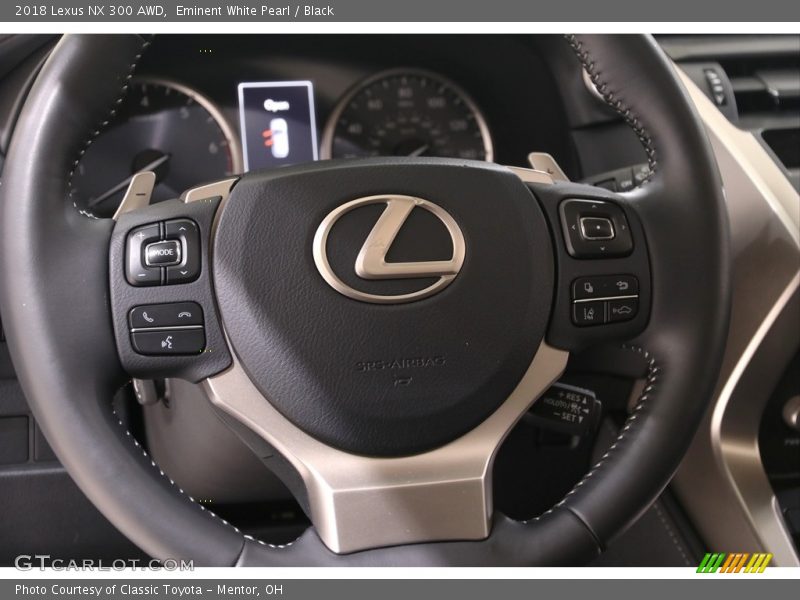 Eminent White Pearl / Black 2018 Lexus NX 300 AWD