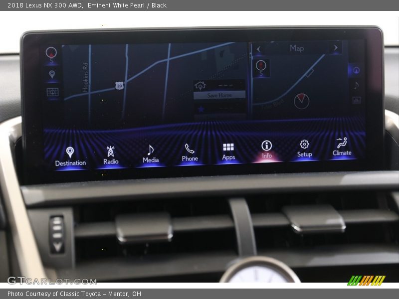 Eminent White Pearl / Black 2018 Lexus NX 300 AWD