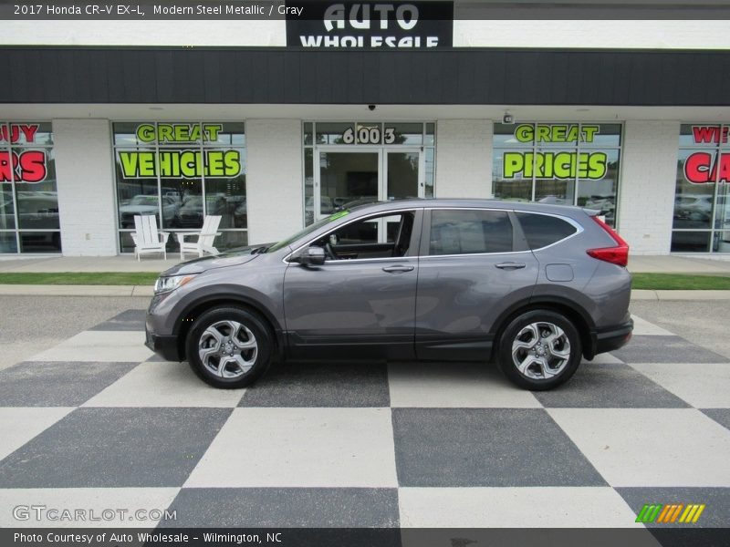 Modern Steel Metallic / Gray 2017 Honda CR-V EX-L