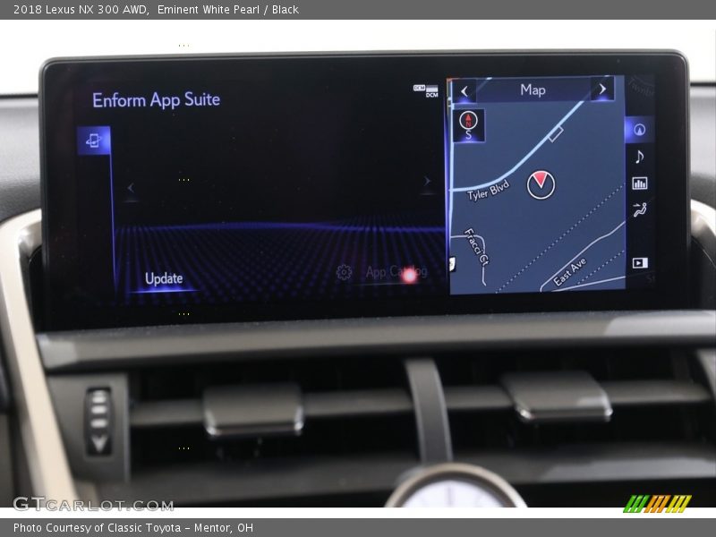 Eminent White Pearl / Black 2018 Lexus NX 300 AWD