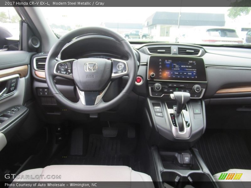 Modern Steel Metallic / Gray 2017 Honda CR-V EX-L