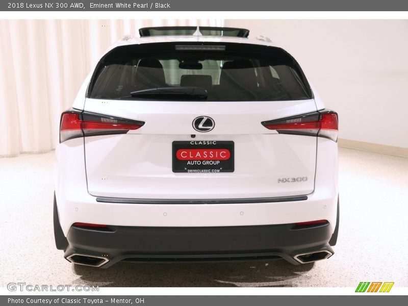 Eminent White Pearl / Black 2018 Lexus NX 300 AWD