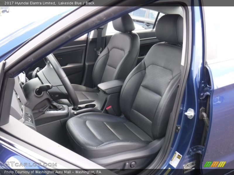 Lakeside Blue / Black 2017 Hyundai Elantra Limited