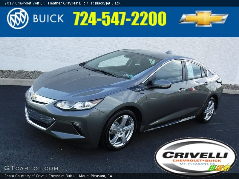 Heather Gray Metallic / Jet Black/Jet Black 2017 Chevrolet Volt LT