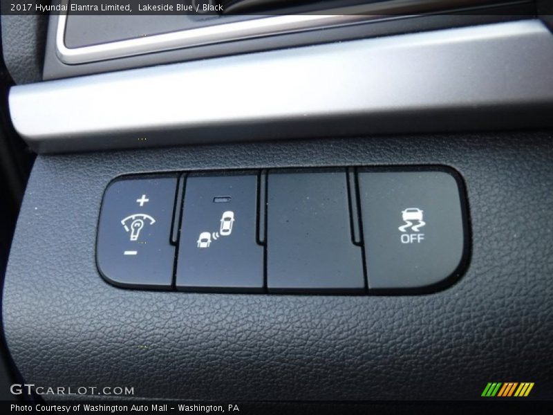 Lakeside Blue / Black 2017 Hyundai Elantra Limited