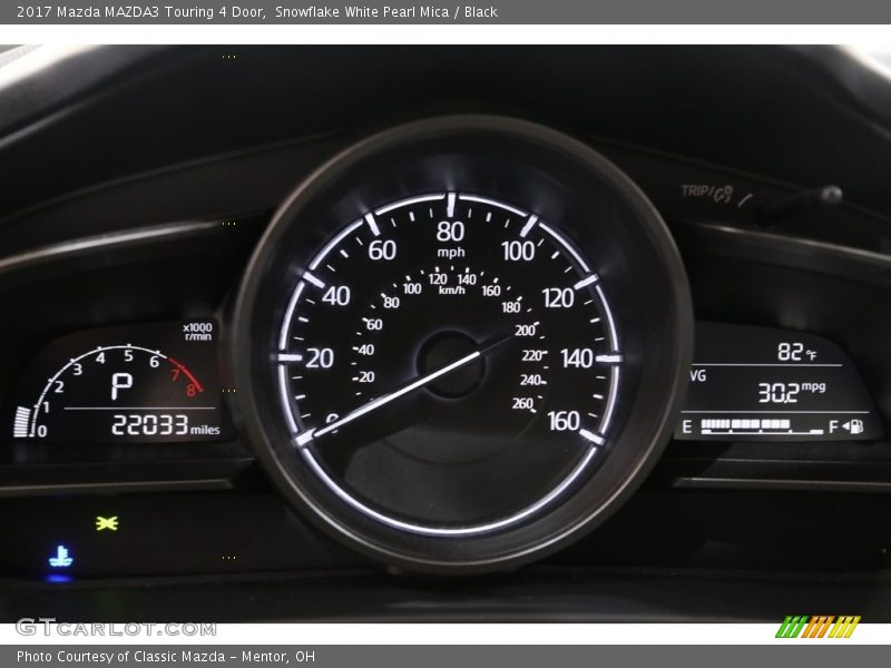 Snowflake White Pearl Mica / Black 2017 Mazda MAZDA3 Touring 4 Door