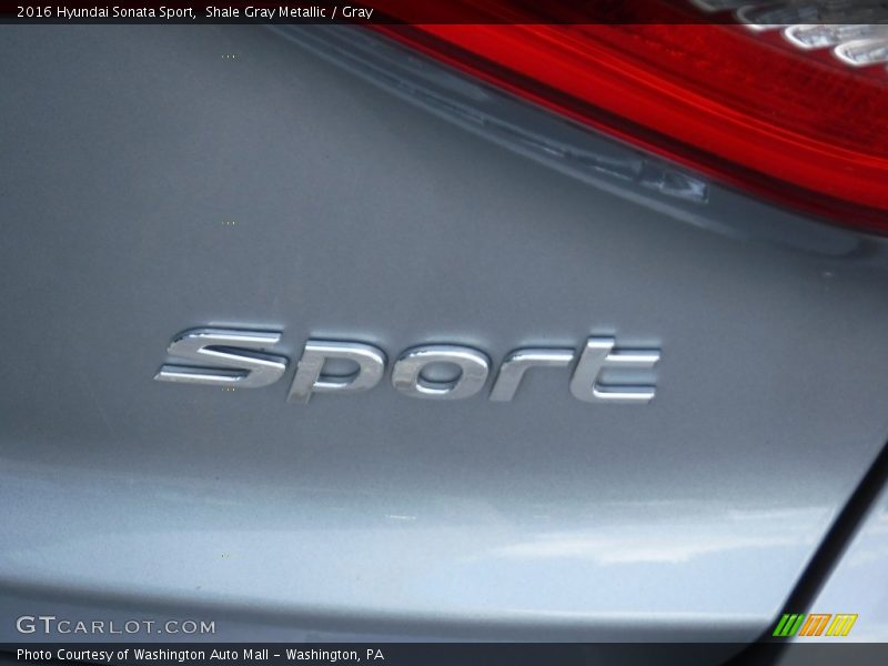 Shale Gray Metallic / Gray 2016 Hyundai Sonata Sport