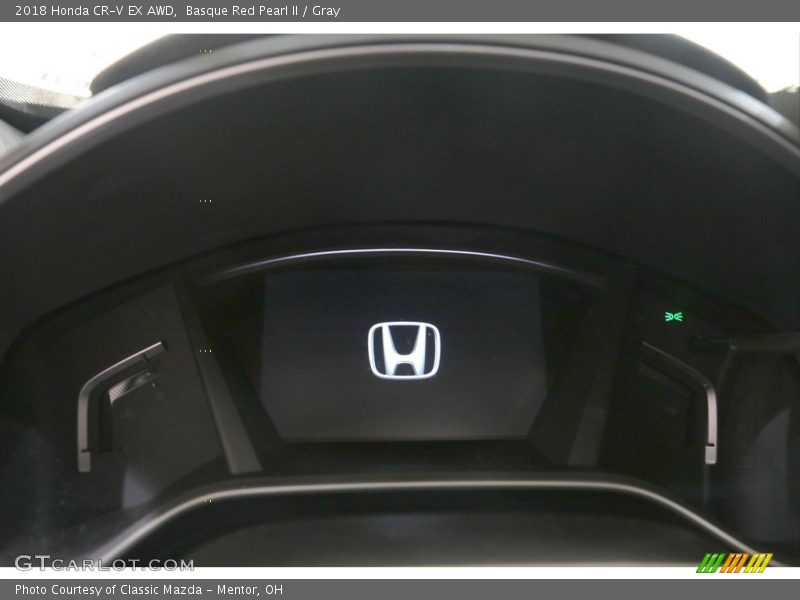 Basque Red Pearl II / Gray 2018 Honda CR-V EX AWD