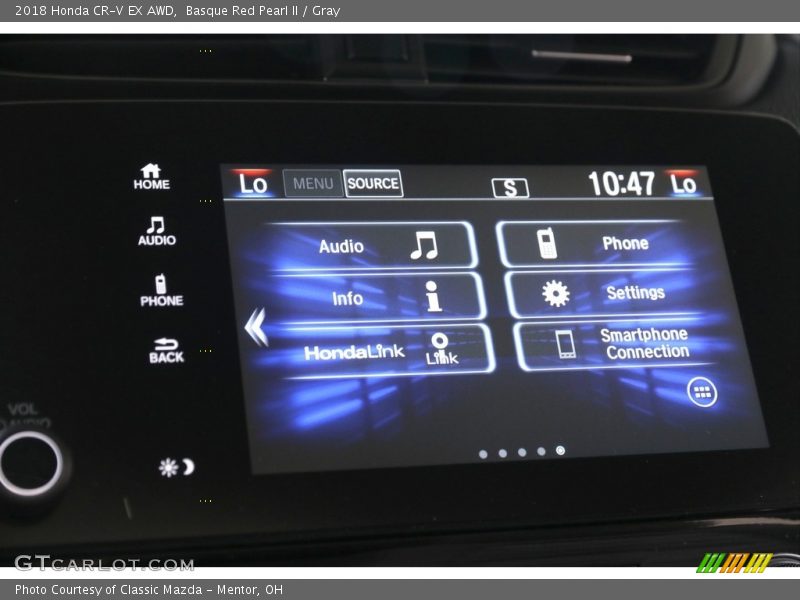 Basque Red Pearl II / Gray 2018 Honda CR-V EX AWD