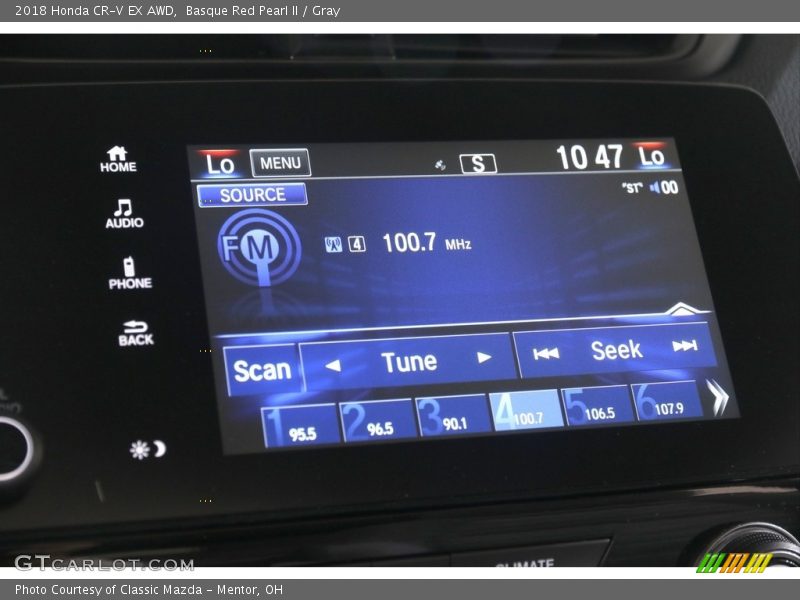 Basque Red Pearl II / Gray 2018 Honda CR-V EX AWD