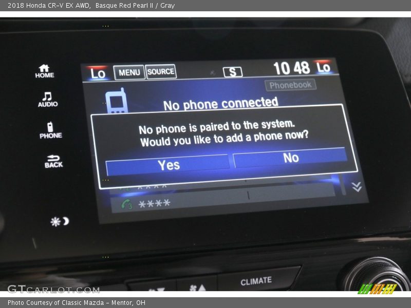 Basque Red Pearl II / Gray 2018 Honda CR-V EX AWD