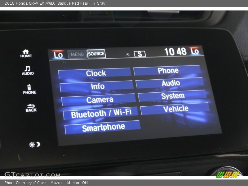 Basque Red Pearl II / Gray 2018 Honda CR-V EX AWD