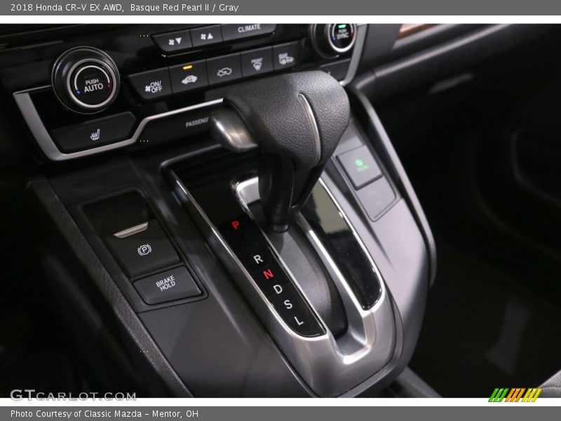 Basque Red Pearl II / Gray 2018 Honda CR-V EX AWD