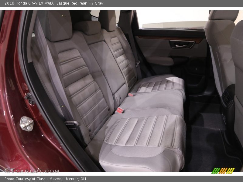 Basque Red Pearl II / Gray 2018 Honda CR-V EX AWD