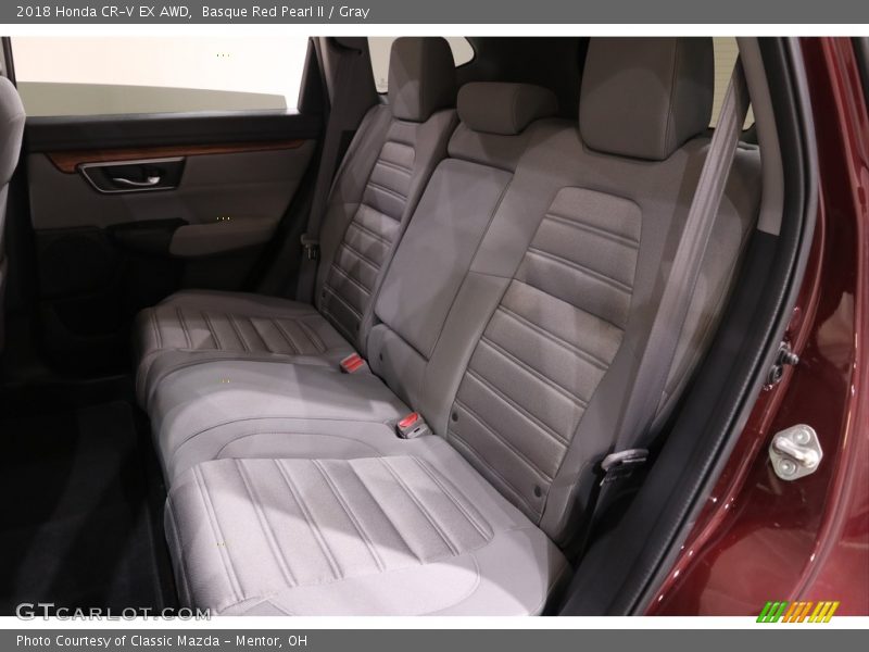 Basque Red Pearl II / Gray 2018 Honda CR-V EX AWD