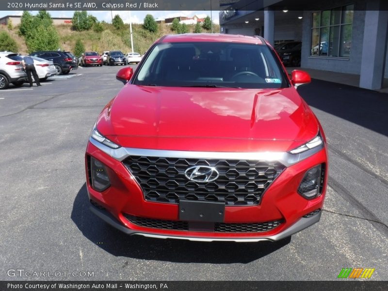 Calypso Red / Black 2020 Hyundai Santa Fe SE AWD