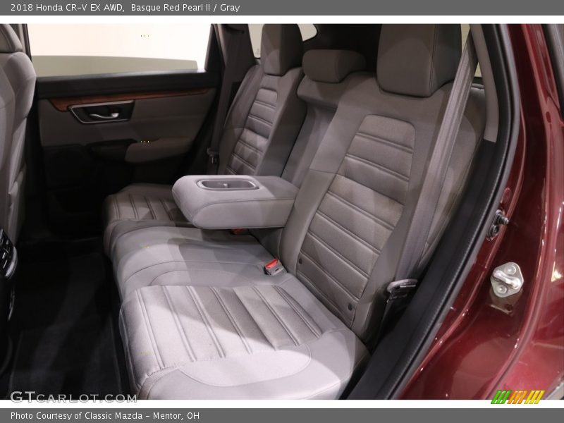 Basque Red Pearl II / Gray 2018 Honda CR-V EX AWD