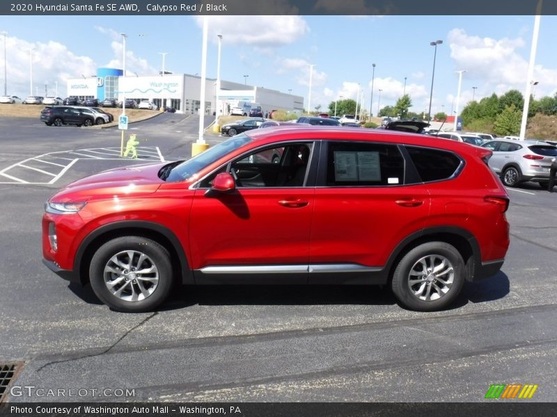 Calypso Red / Black 2020 Hyundai Santa Fe SE AWD