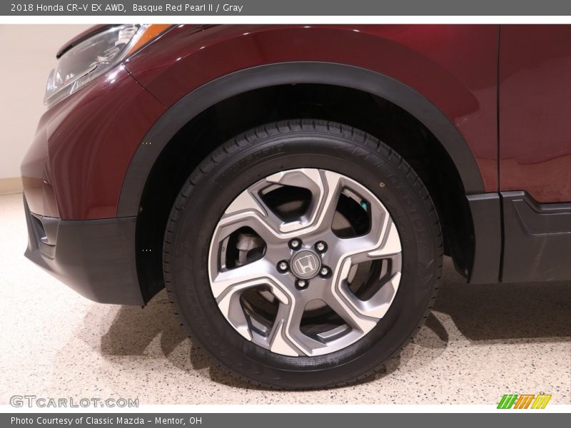 Basque Red Pearl II / Gray 2018 Honda CR-V EX AWD