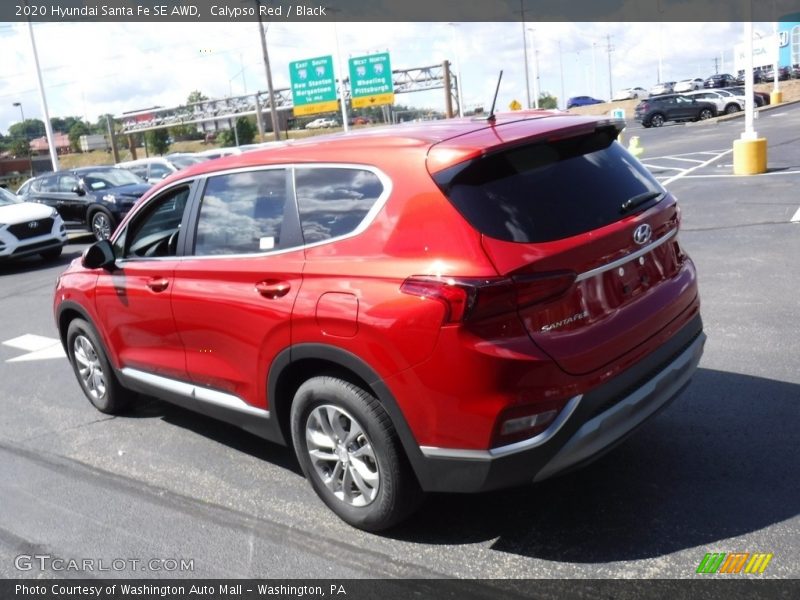 Calypso Red / Black 2020 Hyundai Santa Fe SE AWD