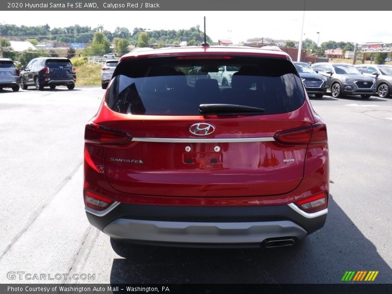 Calypso Red / Black 2020 Hyundai Santa Fe SE AWD