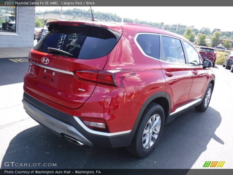 Calypso Red / Black 2020 Hyundai Santa Fe SE AWD