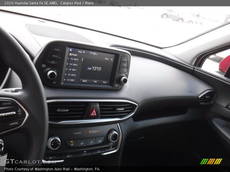 Calypso Red / Black 2020 Hyundai Santa Fe SE AWD