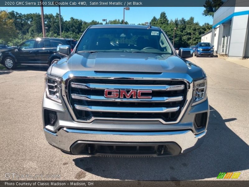 Satin Steel Metallic / Jet Black 2020 GMC Sierra 1500 SLE Double Cab 4WD