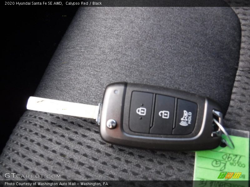 Calypso Red / Black 2020 Hyundai Santa Fe SE AWD