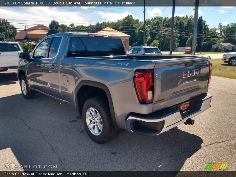 Satin Steel Metallic / Jet Black 2020 GMC Sierra 1500 SLE Double Cab 4WD