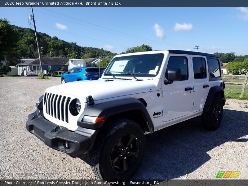Bright White / Black 2020 Jeep Wrangler Unlimited Altitude 4x4
