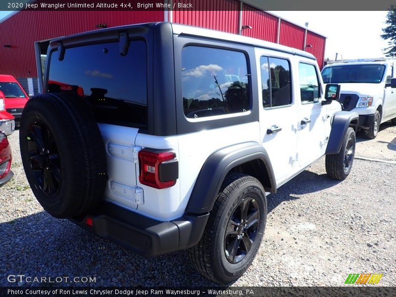 Bright White / Black 2020 Jeep Wrangler Unlimited Altitude 4x4