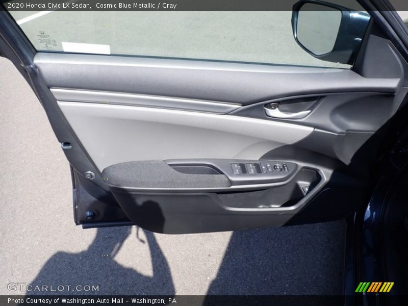Cosmic Blue Metallic / Gray 2020 Honda Civic LX Sedan