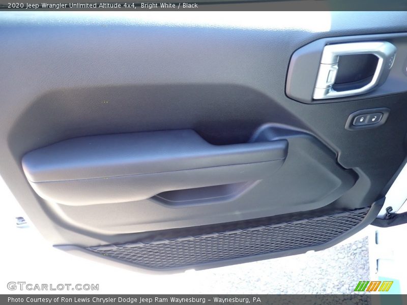 Bright White / Black 2020 Jeep Wrangler Unlimited Altitude 4x4