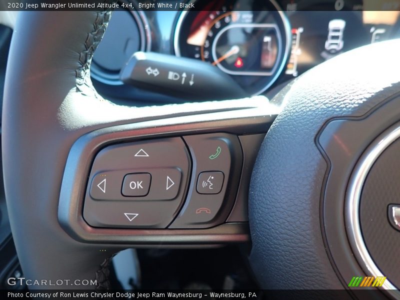 Bright White / Black 2020 Jeep Wrangler Unlimited Altitude 4x4