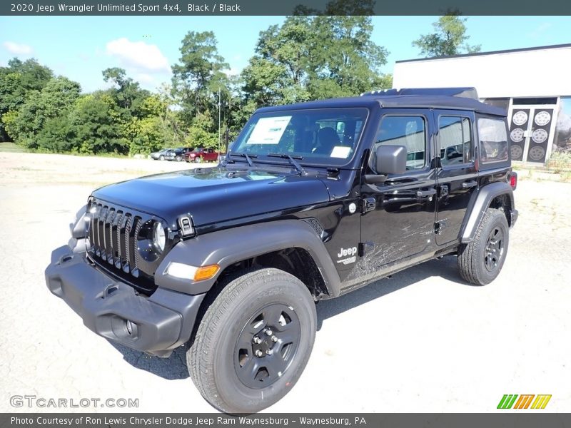 Black / Black 2020 Jeep Wrangler Unlimited Sport 4x4