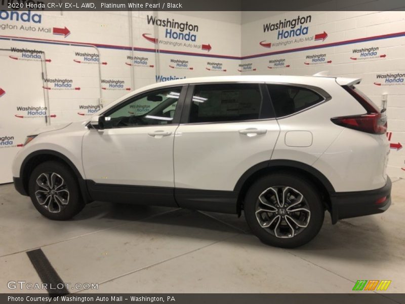 Platinum White Pearl / Black 2020 Honda CR-V EX-L AWD