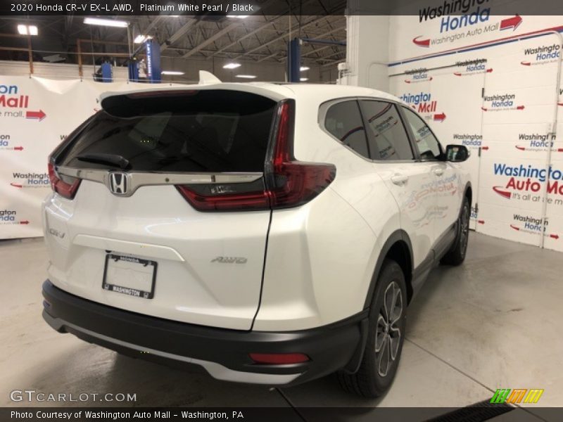 Platinum White Pearl / Black 2020 Honda CR-V EX-L AWD